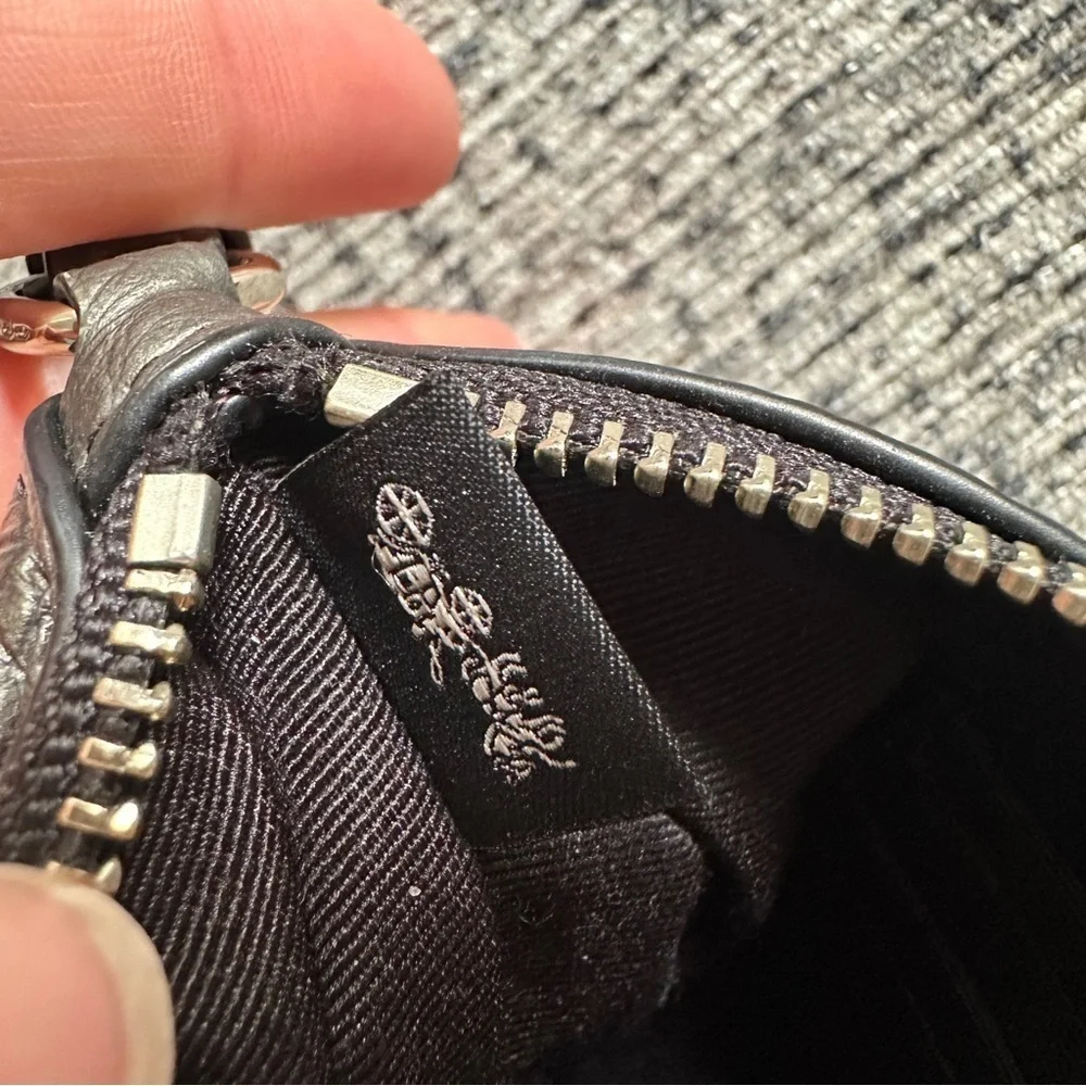 Coach Grey Wristlet Purse